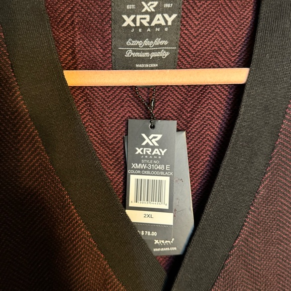 Xray Jeans Button Up Lightweight Sweater Size 2XL NWT - Picture 2 of 4